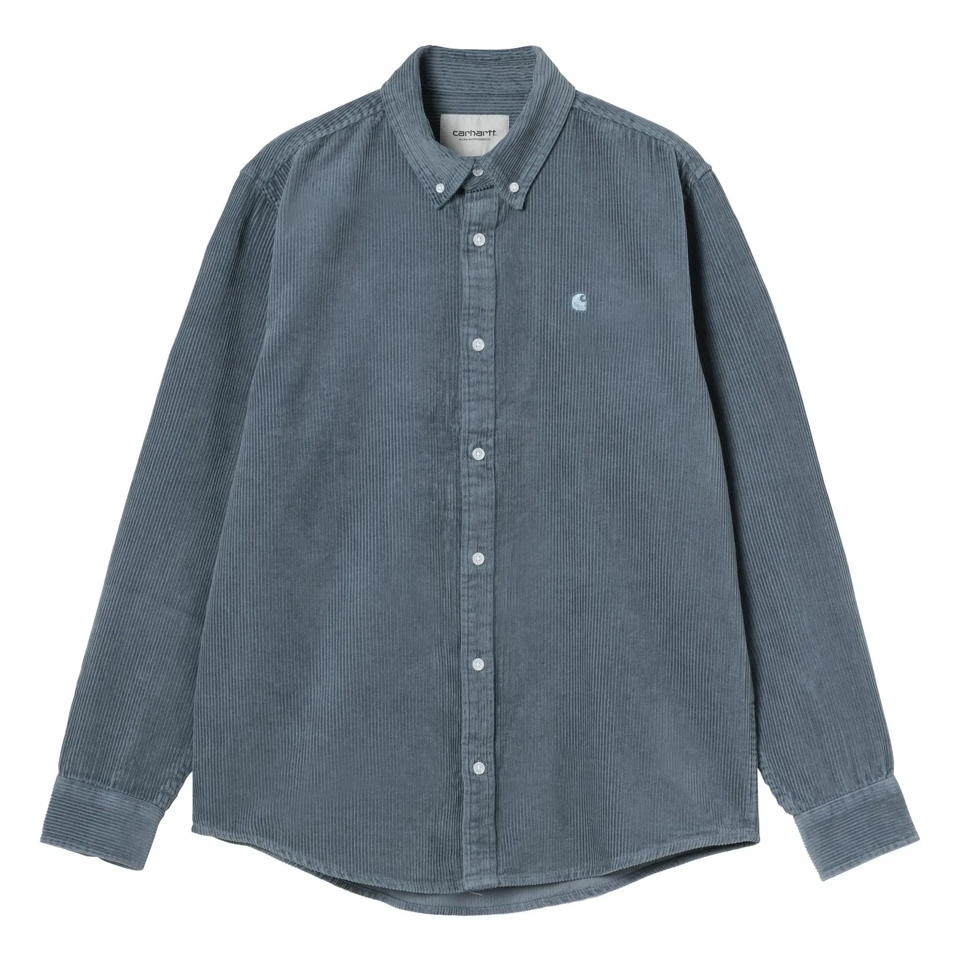 Carhartt WIP - Cordhemd Langarm Madison | Eisblau