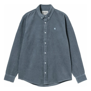 Carhartt WIP - Cordhemd Langarm Madison | Eisblau