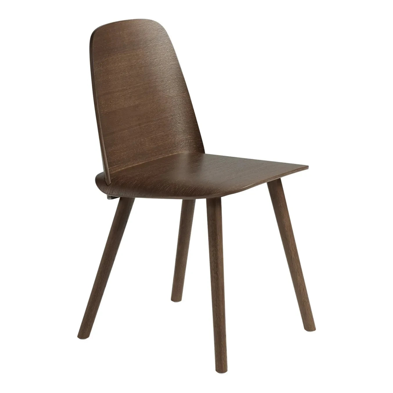 Muuto - Nerd Chair | Dunkles Holz