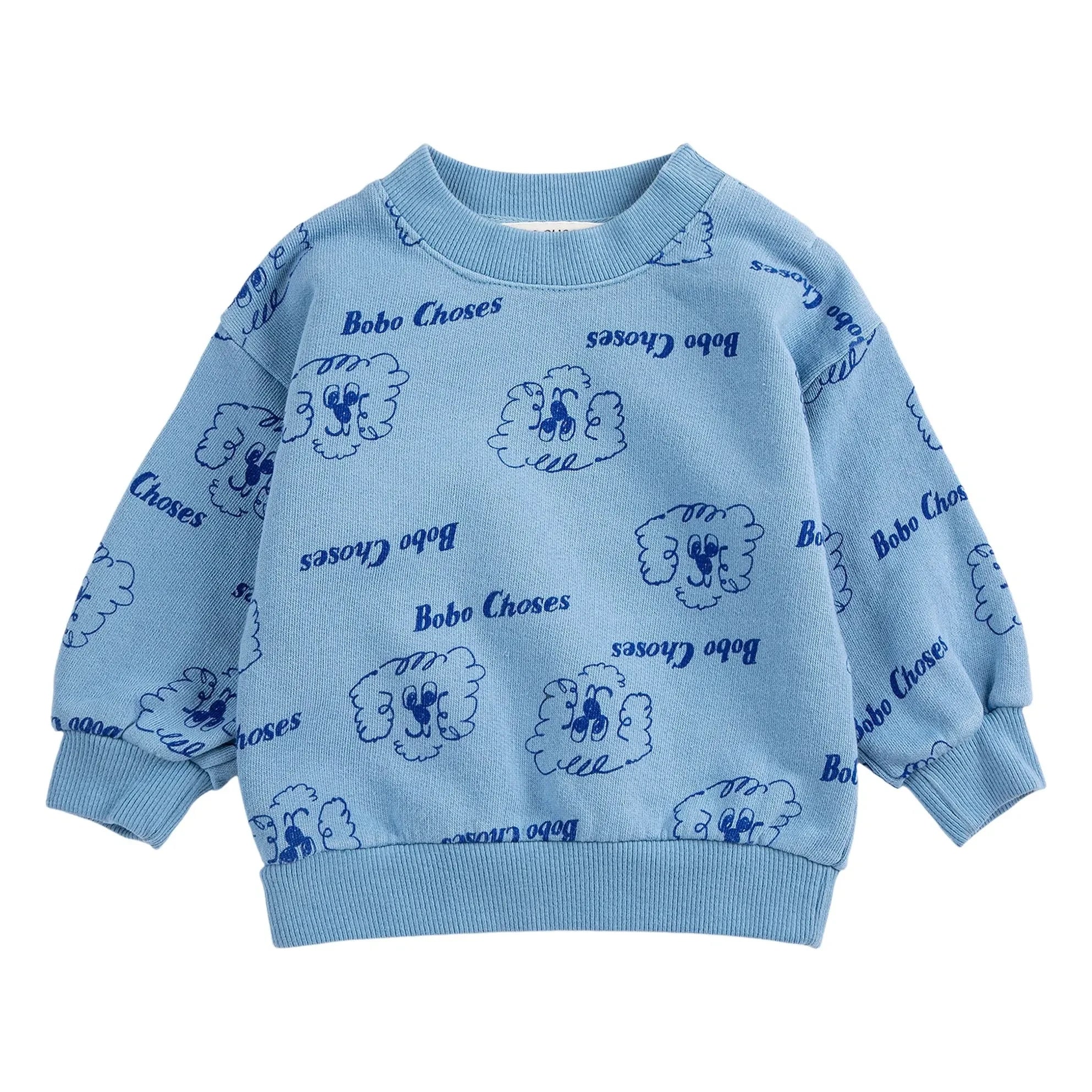 Bobo Choses - Bio-Baumwoll-Sweatshirt Dogs | Blau