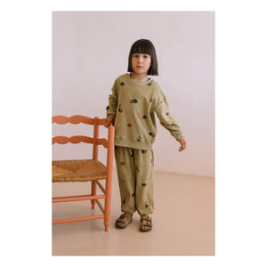 Studio Bohème - Bart Karpuz Sweatshirt Bio-Baumwoll-Frottee | Khaki