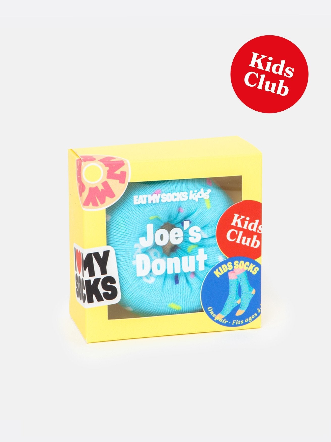 Eat My Socks - Kinder Joe Donut Blaue Socken