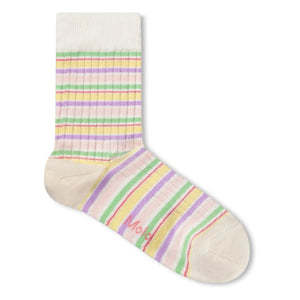 Molo - 2er-Set Gestreifte Nomi Socken | Hellrosa