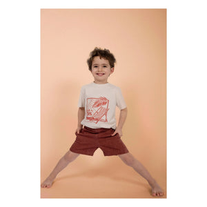 Loir - Dia Del Sol Chiné T-Shirt | Grau-weiß meliert