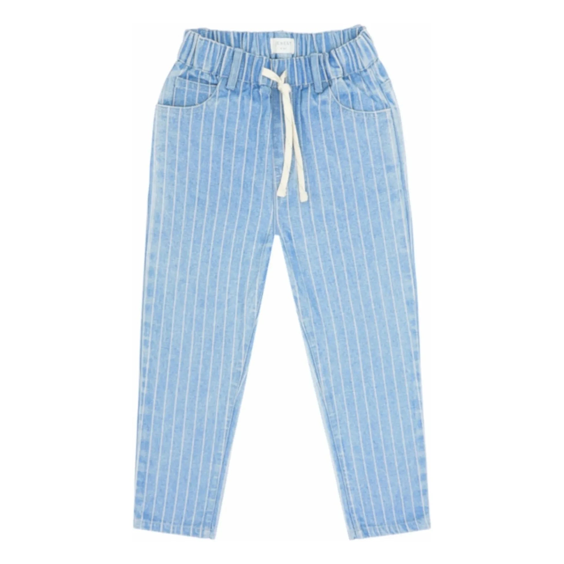 Jenest - Bio-Baumwoll gestreifte Jeans | Blau