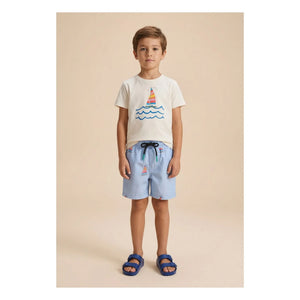 Pepita & Me - Hellblaue Segelshorts