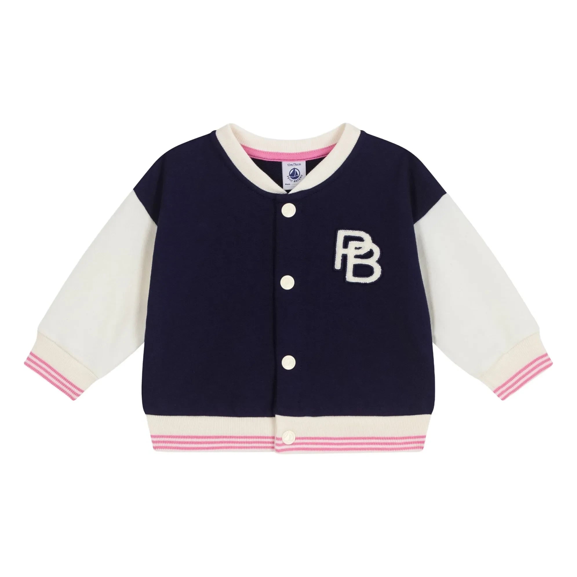 Petit Bateau - Teddy-Fleecejacke | Ecru