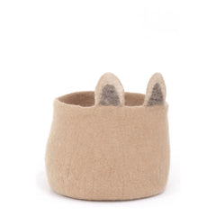 Muskhane - Foxy Filz-Aufbewahrungskorb | Beige