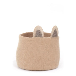 Muskhane - Foxy Filz-Aufbewahrungskorb | Beige