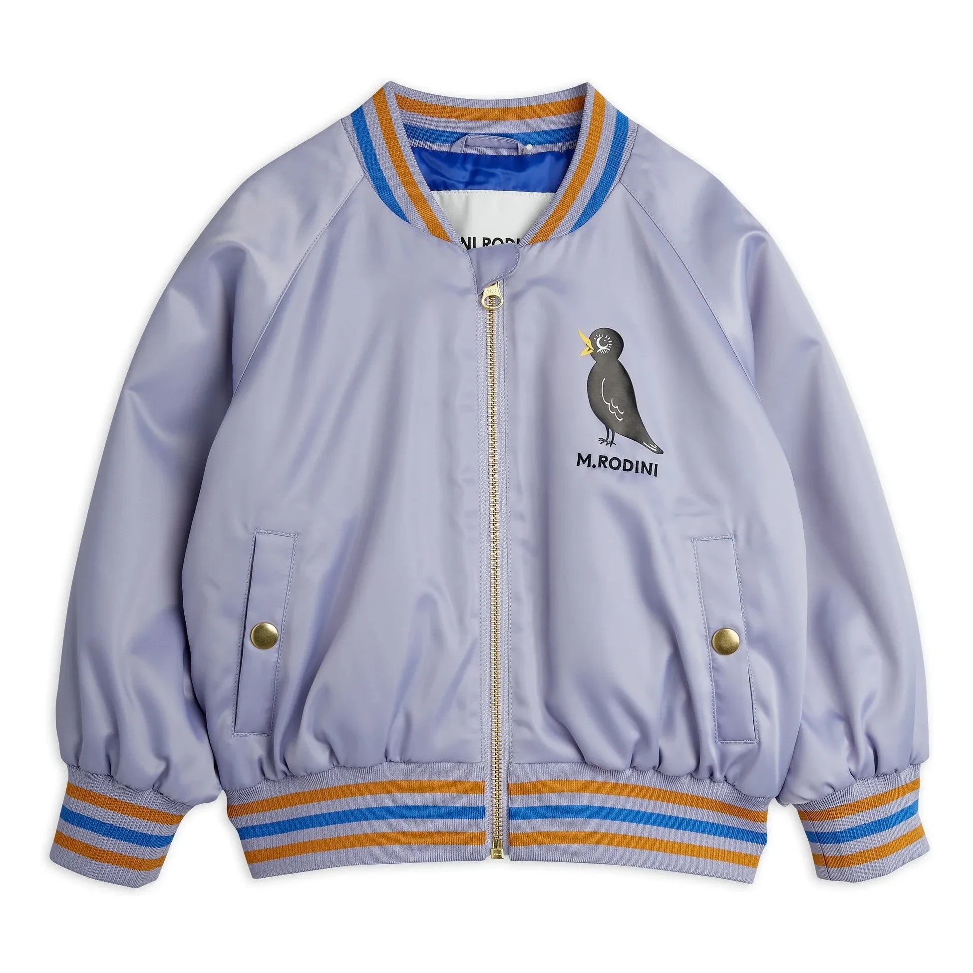 Mini Rodini - Bomberjacke Birds aus recycelten Fasern | Lila
