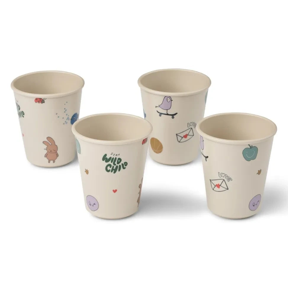 Liewood - Lana Becher - 4er-Set | Tamtam/Sandy