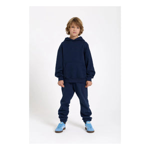 Smallable Kid - Gewaschene blaue Bio-Baumwoll-Jogger