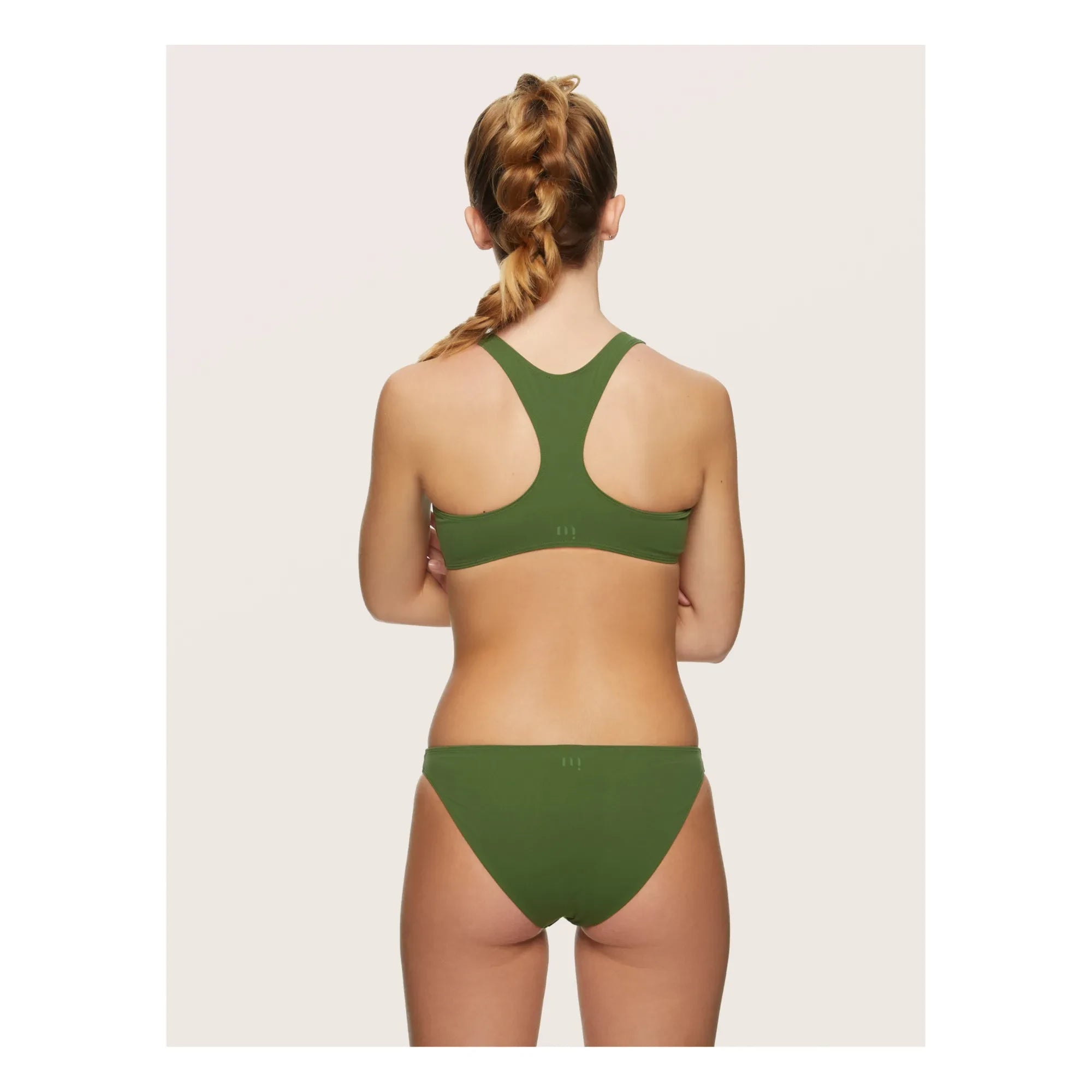Miska Paris – Bikini-Oberteil mit Reißverschluss | Khaki