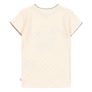 Konges Sløjd - Minnie Cherry Bio-Baumwoll-T-Shirt | Ecru