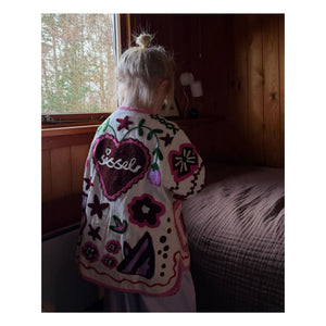 SISSEL EDELBO - Maggie Bestickte Jacke - Kinderkollektion | Ecru
