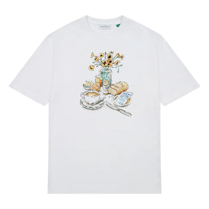 Edmmond Studios - Edmmond Breakfast Bio-Baumwoll-T-Shirt | Weiß