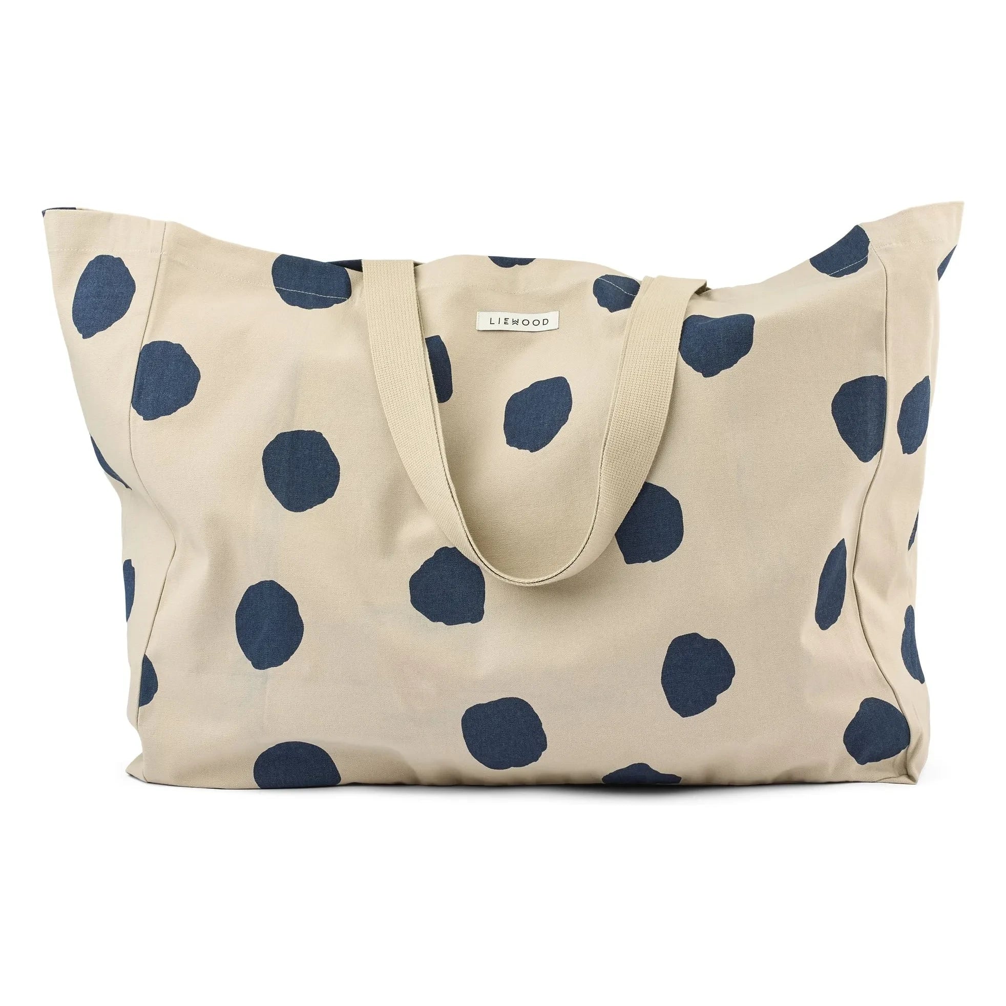Liewood - Maxi Polka Dot Tragetasche aus Bio-Baumwolle | Beige