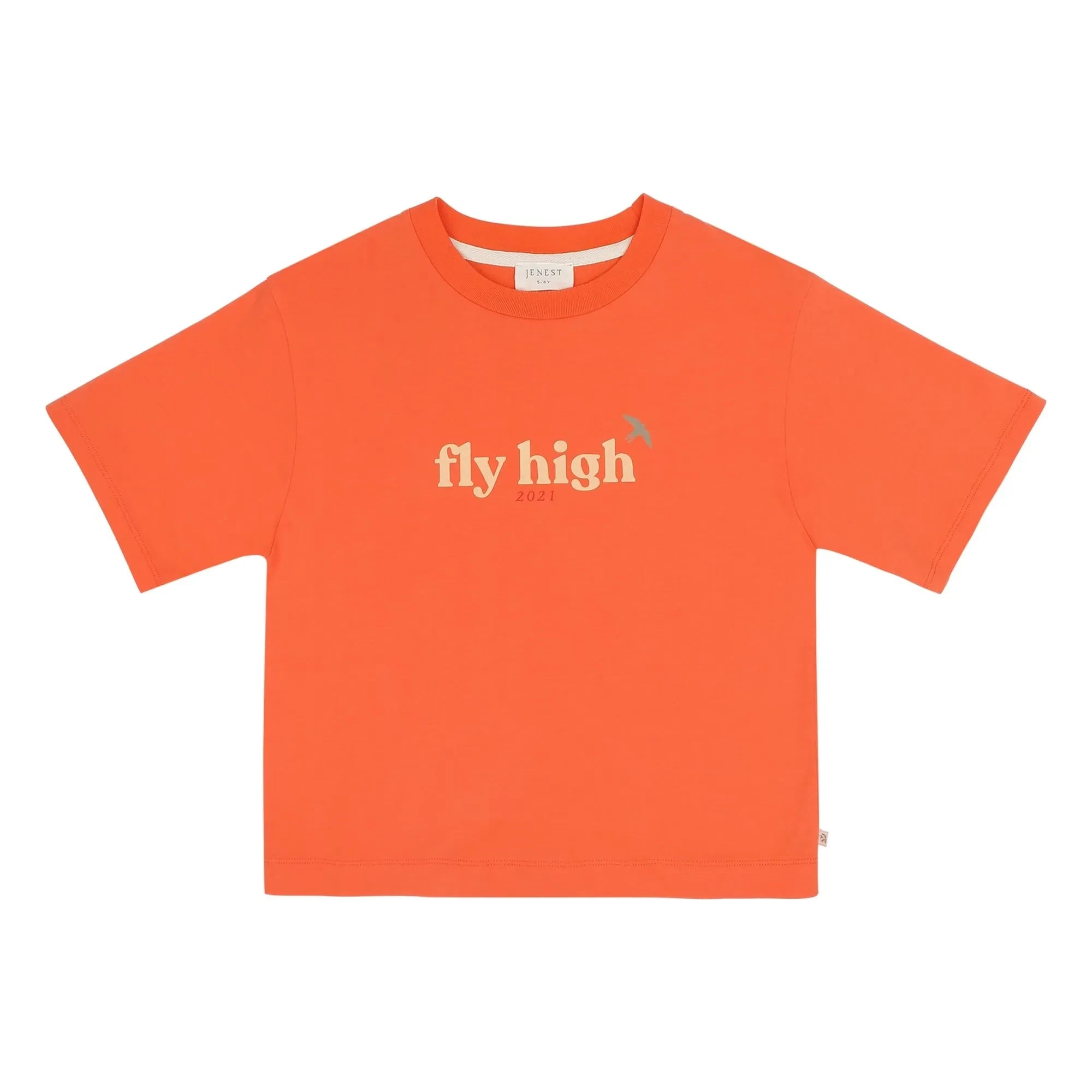 Jenest - Mase Fly High Bio-Baumwolle T-Shirt | Orange