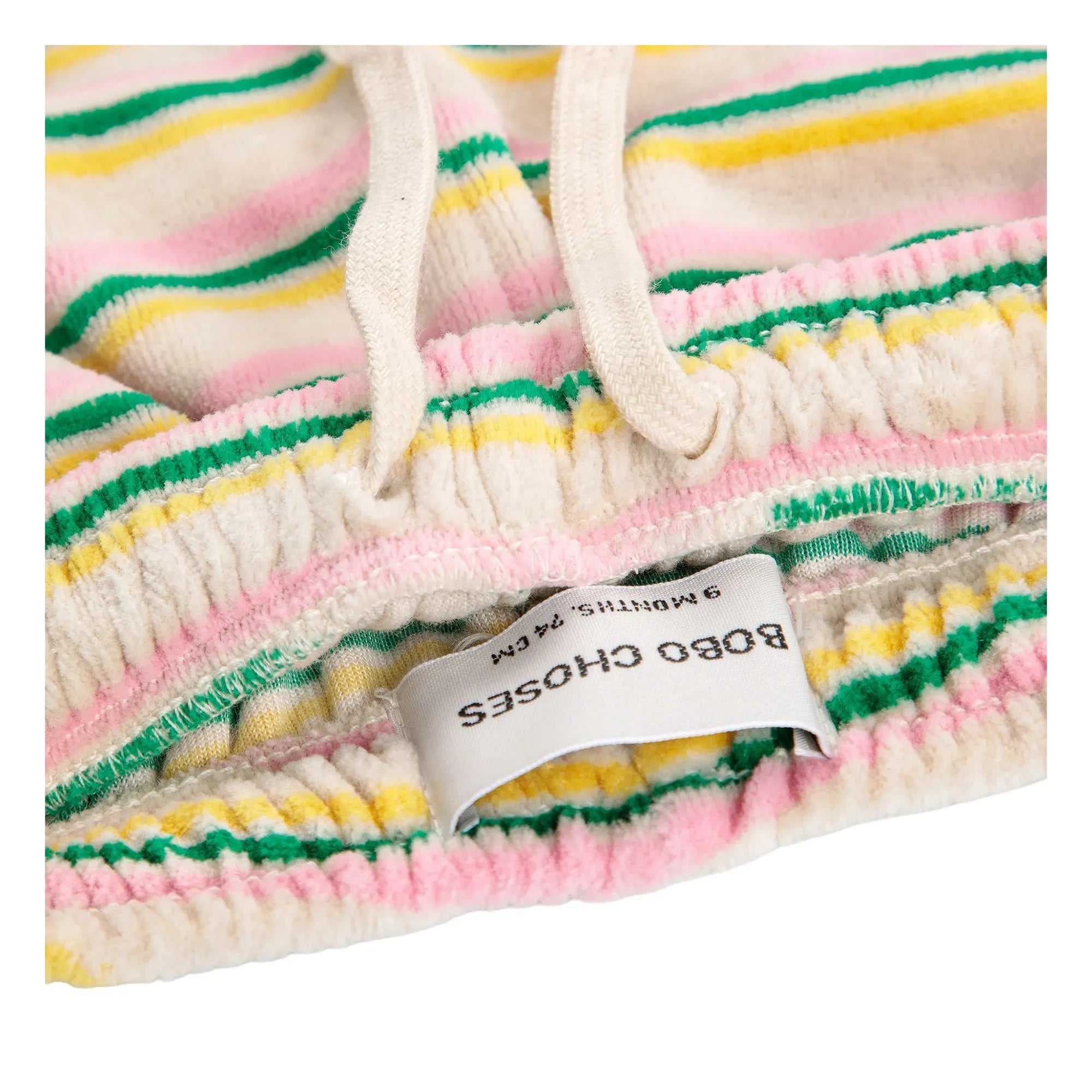 Bobo Choses - Gestreifte Cord-Jogginghose | Ecru