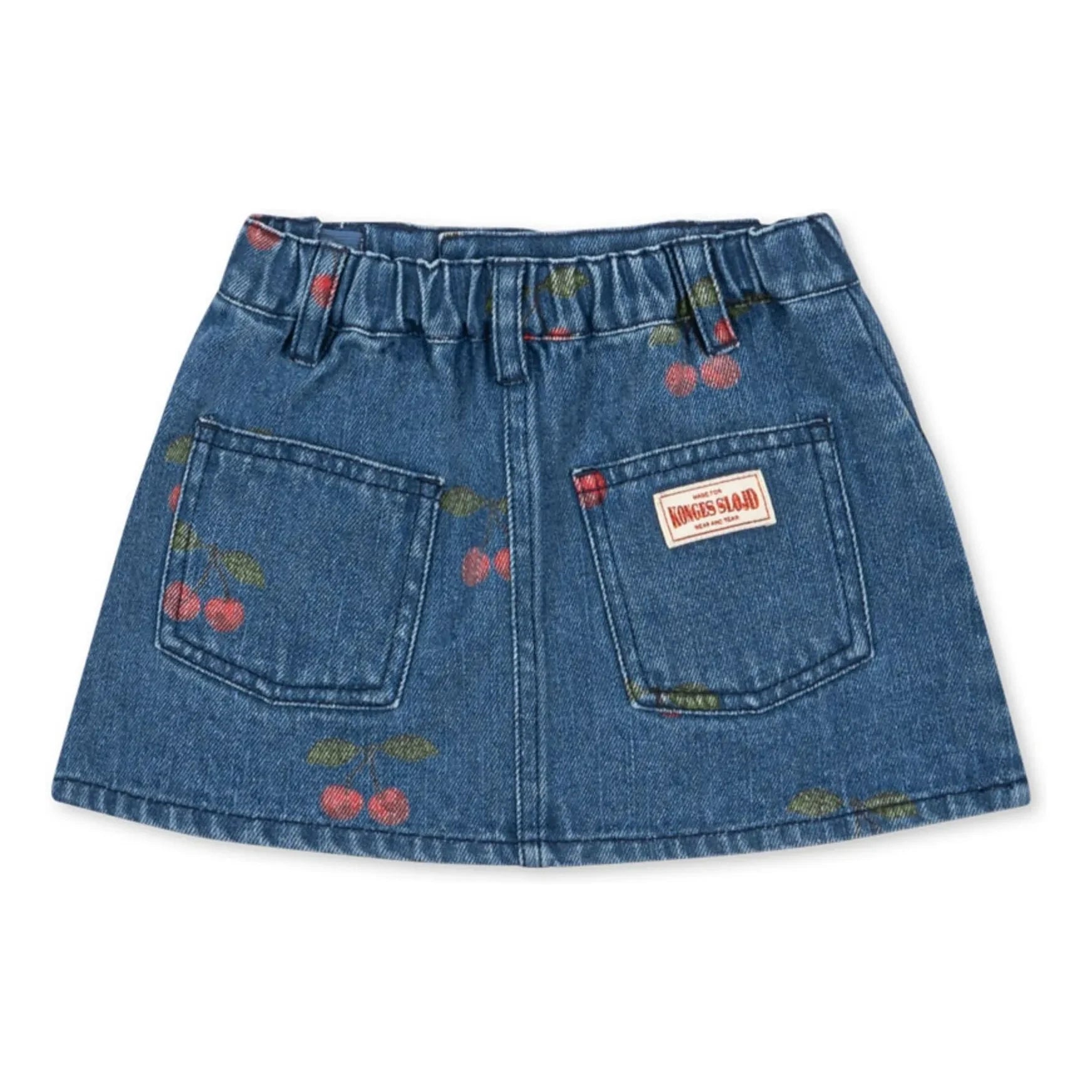 Konges Sløjd - Denim-Rock Magot Cerises Bio-Baumwolle | Blau