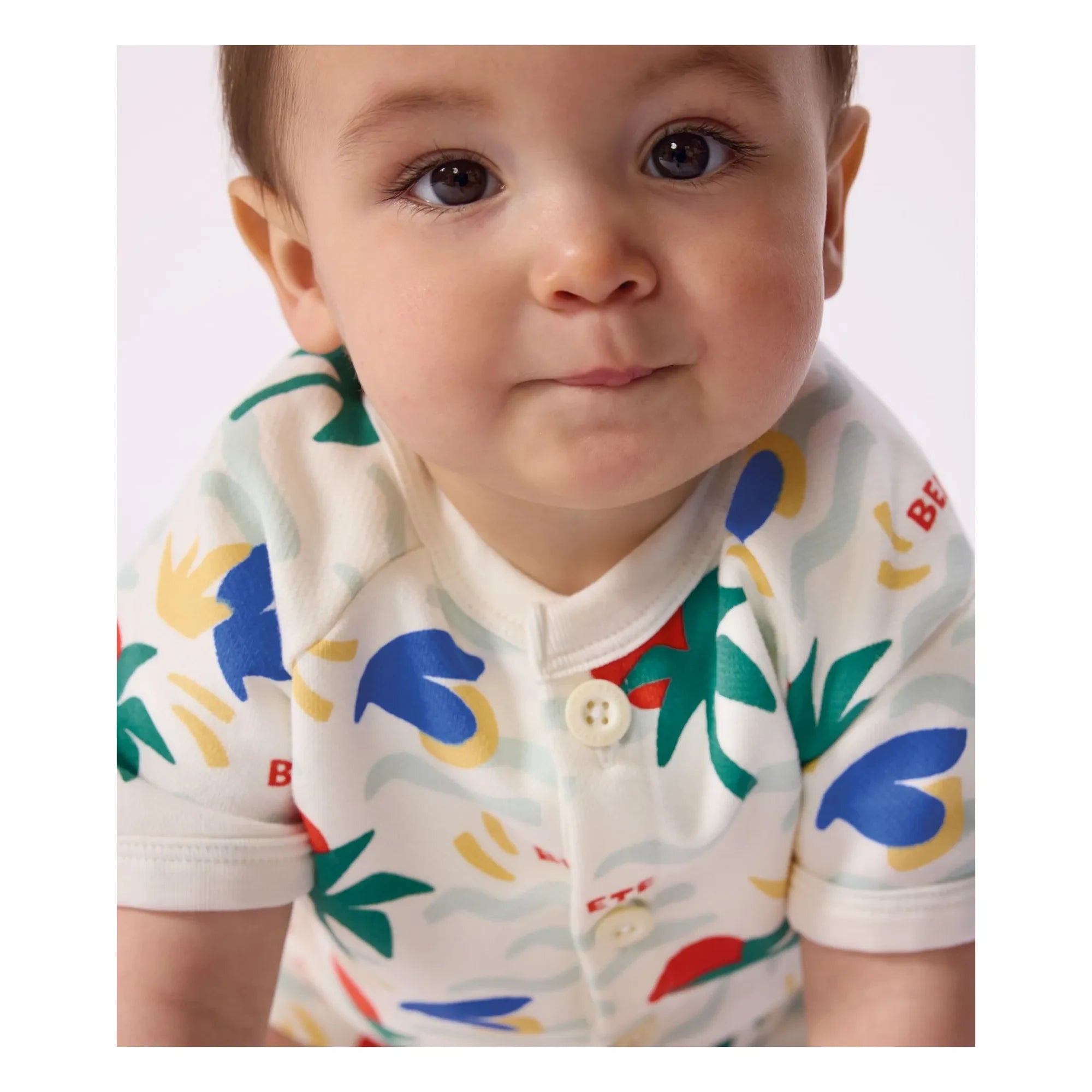 Petit Bateau - Bel Eté Fleece-Overall | Ecru