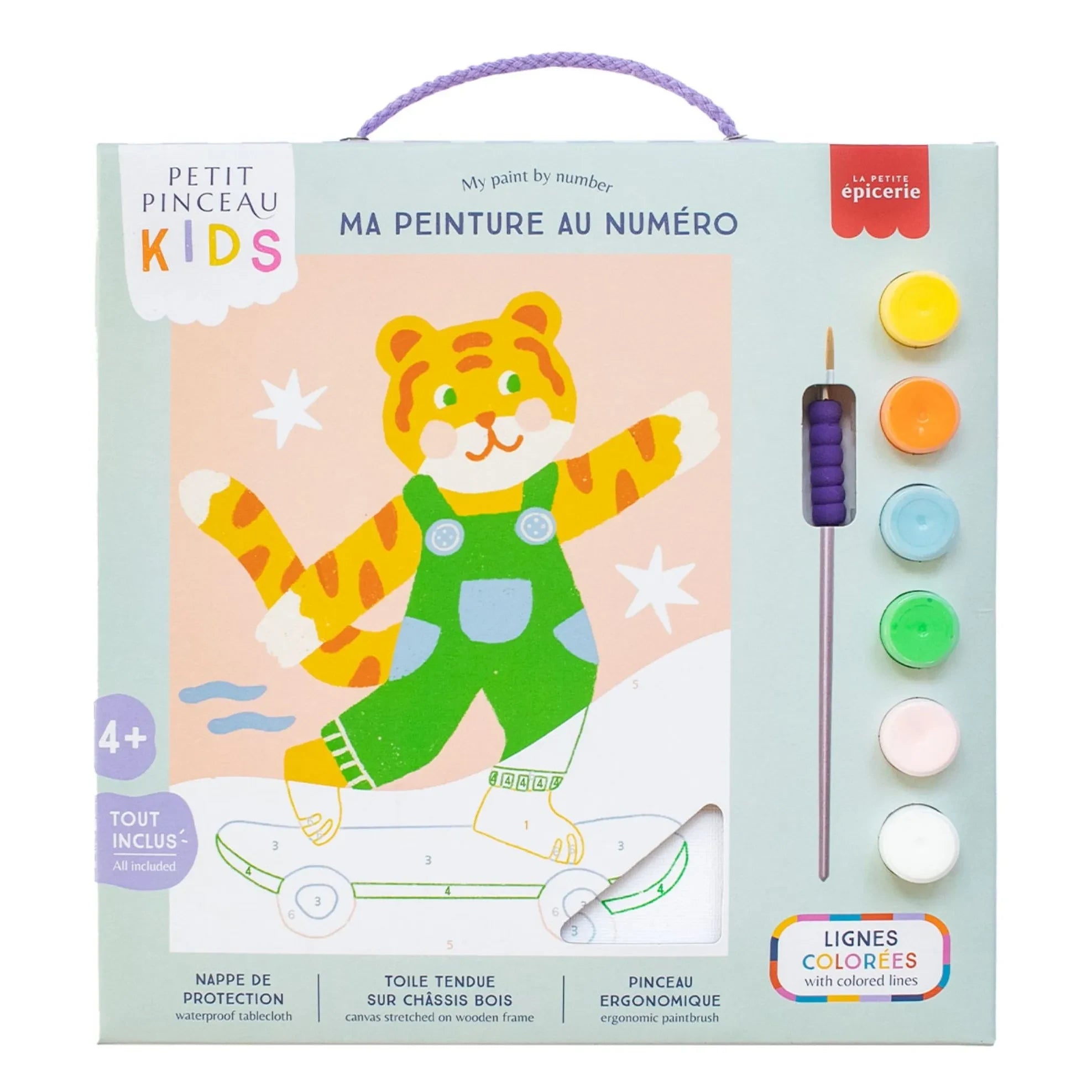 La Petite Épicerie - Malen nach Zahlen für Kinder - Titi Skate