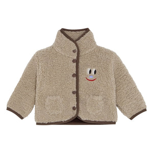 The Campamento - Smiley Sherpa Ceket | Ekru