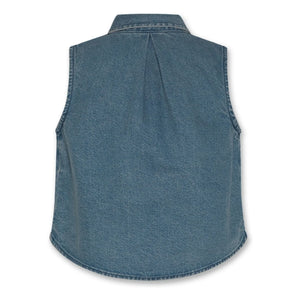 AO76 - Jacky Ärmelloses Denim Hemd | Blau