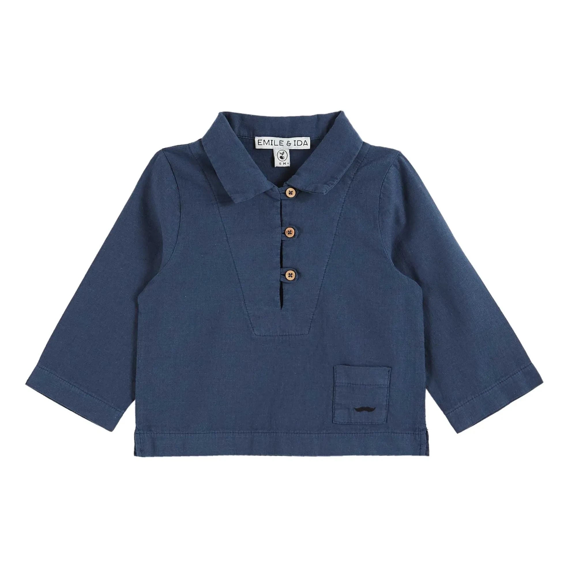 Emile et Ida – Leinenhemd | Marineblau