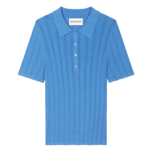 Bompard - Geripptes Poloshirt aus Baumwolle | Blau