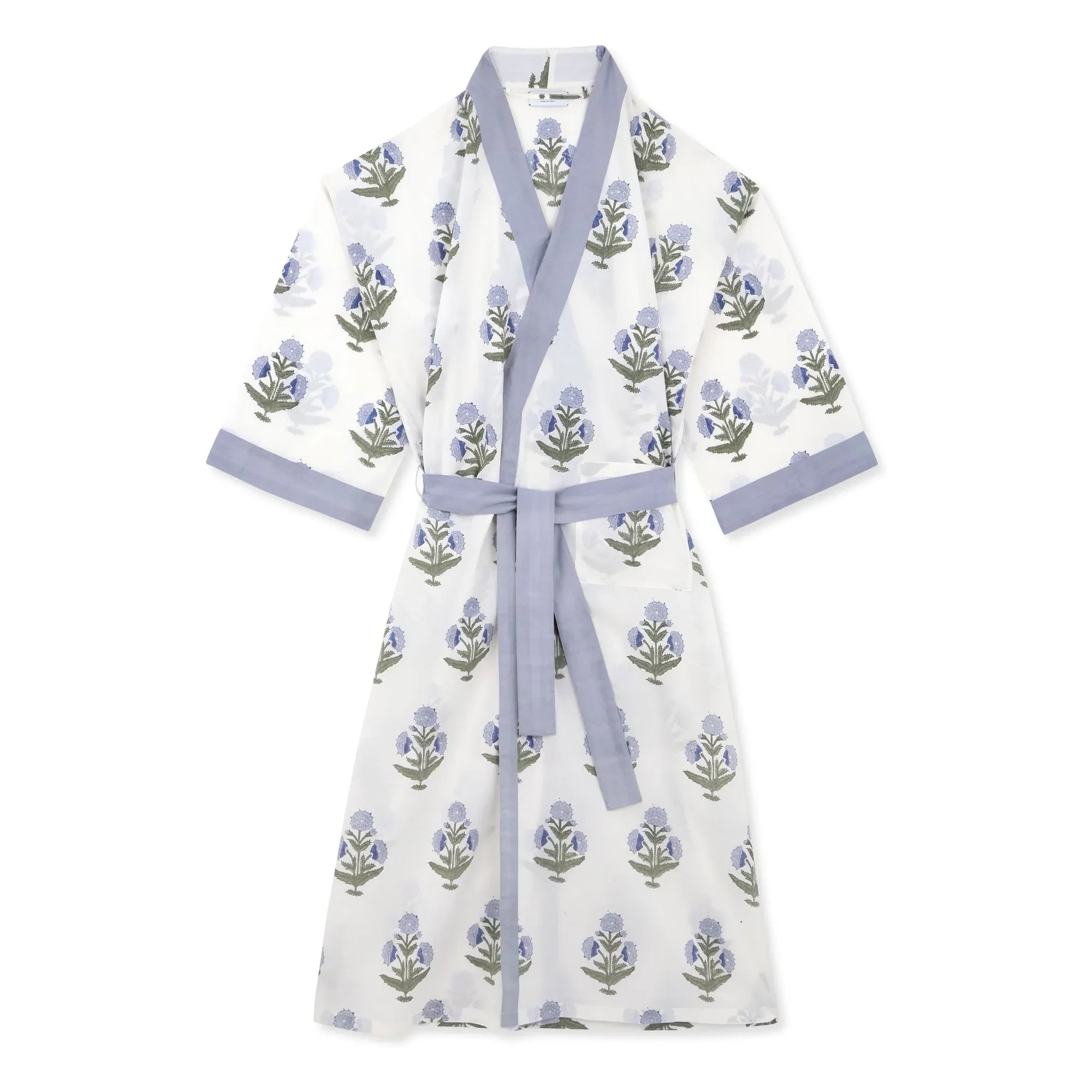 Scarlette Ateliers – Kimono mit Mohnblumenmuster „Clark“ | Weiß