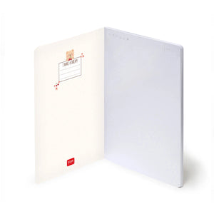 Legami - A5 Çizgisiz Resimli Sert Kapaklı Defter - Oyuncak Ayı