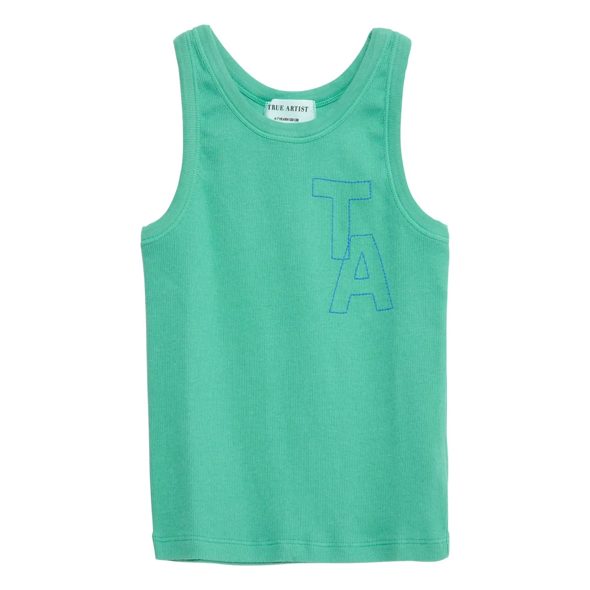 True Artist - Geripptes Tanktop N°20 | Grün