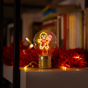 Legami - Lebkuchen Noël Glühbirnen Tischlampe - Bulb Fiction