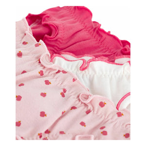 Petit Bateau - Apple Bio-Baumwoll-Bloomer-Slip 3er-Set | Rosa