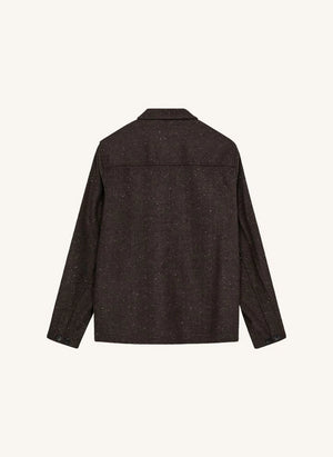 Anerkjendt - Akoscar Karierter Woll Overshirt | Grau