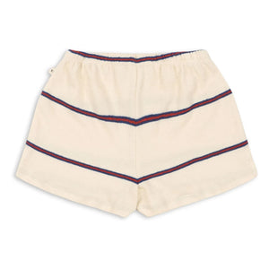 Konges Sløjd - Gestreifte Bio-Baumwoll Trio Shorts | Beige