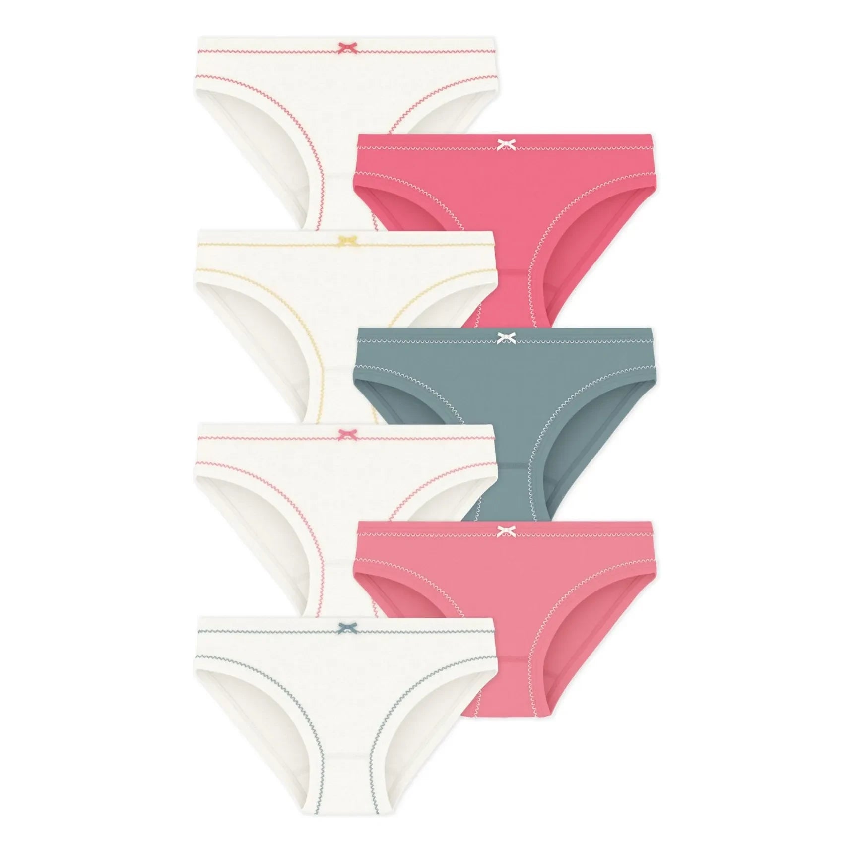 Petit Bateau – 7er Pack Slips | Koralle
