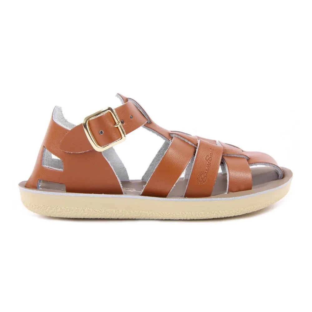 Salt-Water - Shark Leder-Sandale wasserfest | Camel