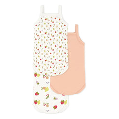 Petit Bateau – 3er-Pack Bodies mit Obstmuster aus Bio-Baumwolle | Weiß
