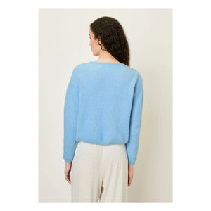 American Vintage - Vitow Alpaka- und Wollweste | Hellblau