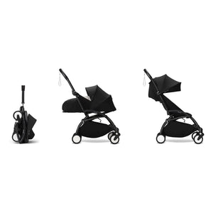 Stokke® - YOYO³ kompletter Kinderwagen 0+ und 6+ Schwarzer Rahmen | Schwarz