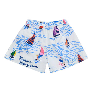 Maison Mangostan - Kurze Voile | Weiß