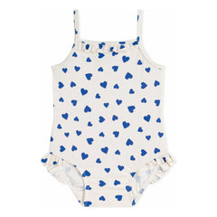 Petit Bateau - Cœurs Badeanzug | Weiß