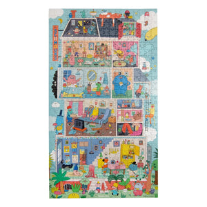 Moulin Roty - „Das Zuhause der Schmouks“ Puzzle - Die Schmouks