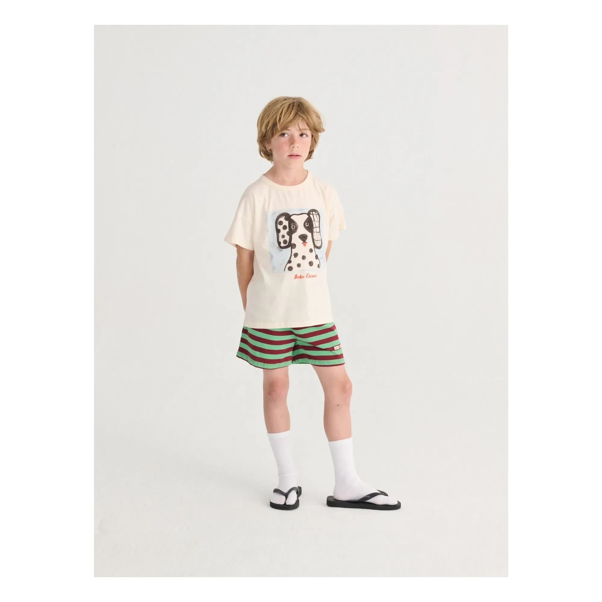 Bobo Choses - T-Shirt aus Bio-Baumwolle mit Dalmatiner-Print | Ecru