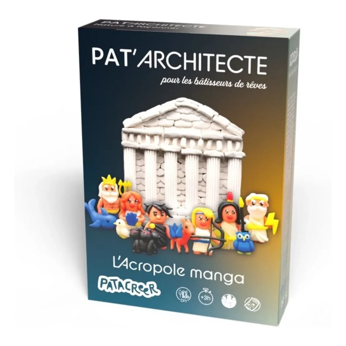 Patacréer - Mein Manga Akropolis selbsthärtendes Modelliertonset-Set