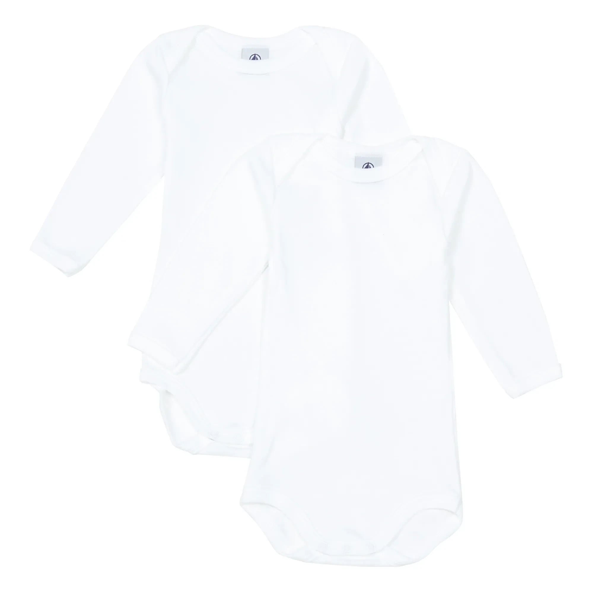 Petit Bateau – Body aus Bio-Baumwolle, 2er-Pack | Weiß