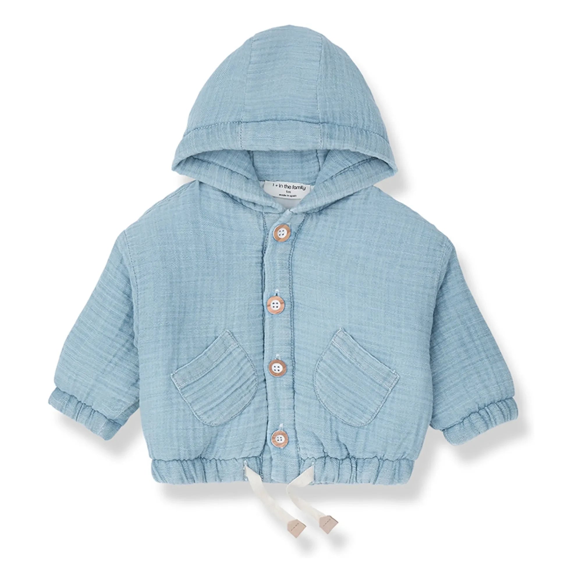 1+ in the family - Imbros Jeans-Kapuzenjacke | Hellblau