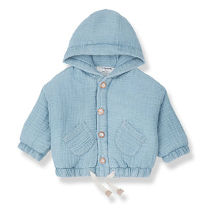 1+ in the family - Imbros Jeans-Kapuzenjacke | Hellblau